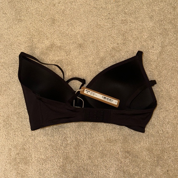 SKIMS Black Lightly Lined T Shirt Seamless Bra - Picture 3 of 3